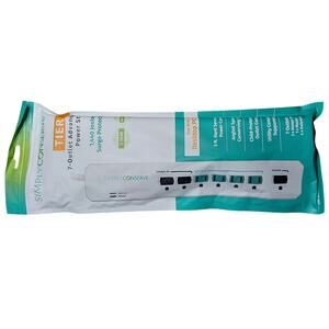 Simply Conserve Tier 1, 7-Outlet Advanced Power Strip, Surge Protection Sealed